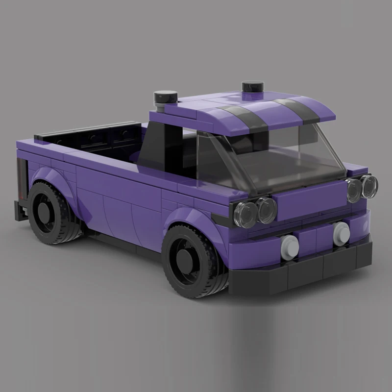City Car Model MOC Building Bricks Multi-Functional Pickup Truck Modular Technology Children Holiday Gifts Assemble Toys Suit