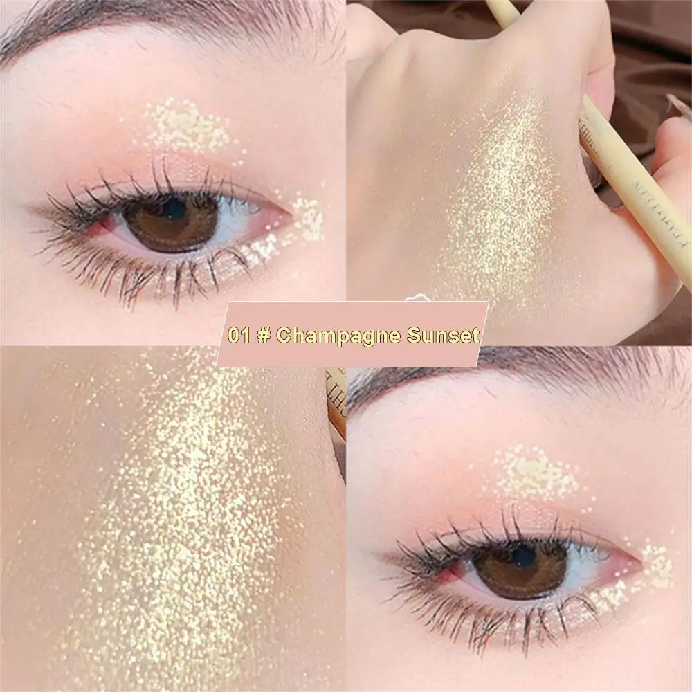 Matte Roze Liggende Zijderuppen Ultra Fijne Natuurlijke Verhelderende Glitter Oogschaduw Potlood Glinstert Eyeliner Waterdichte Koreaanse Make-Up