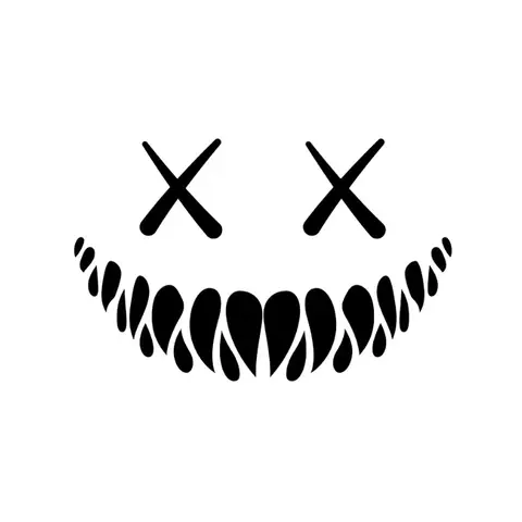 Demon Smiling Face Car Stickers for Rear Windshield Cool Auto Body Styling Waterproof Decoration Automobile Window Vinyl Decals