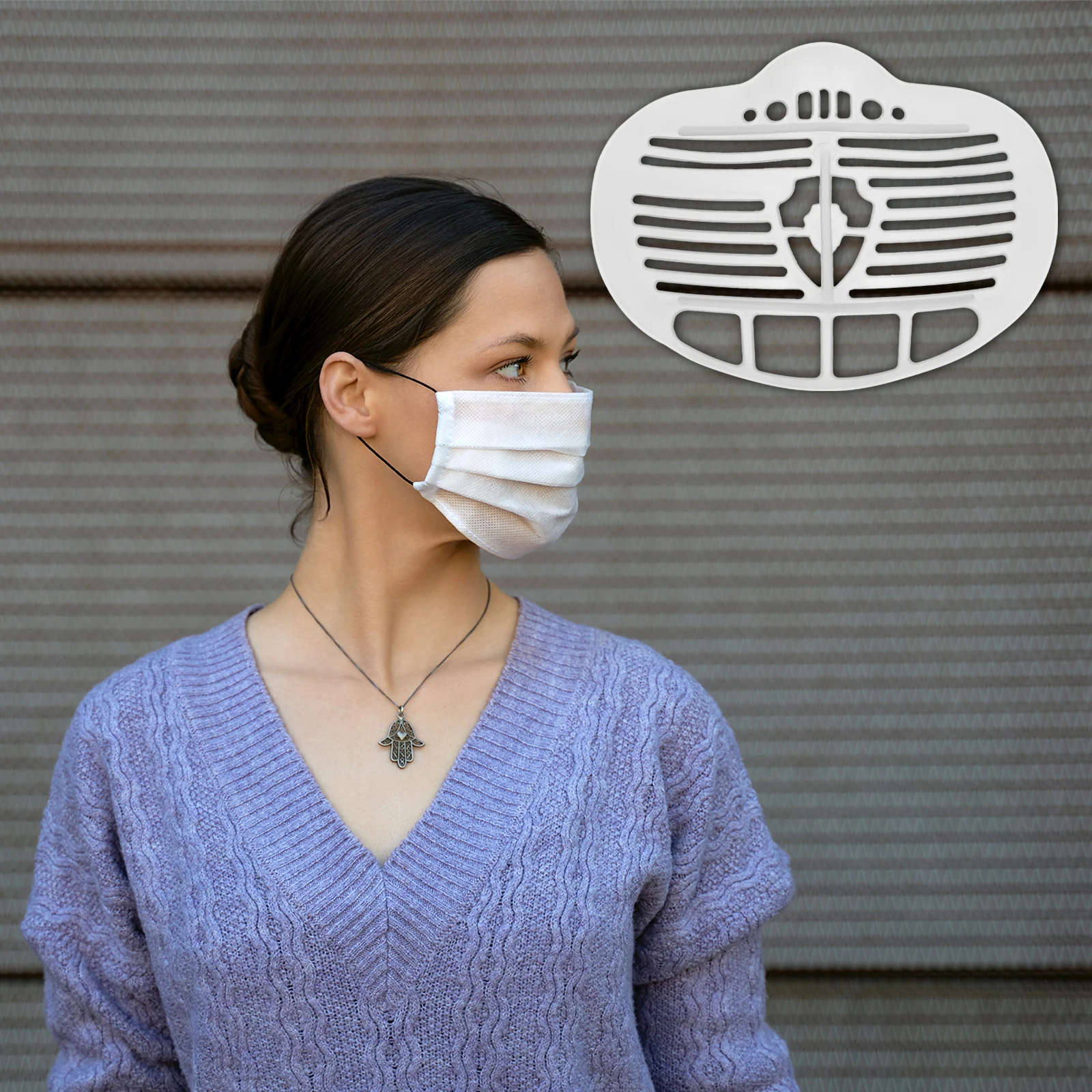 10 pcs Inner Support Frame Non Toxic Plastic Washable Reusable 3D Mask Bracket Face Mask Rack Lightweight Convenient Labor