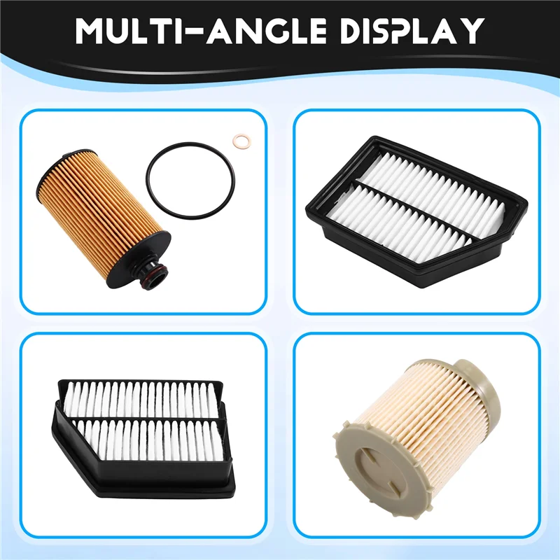 

AB96-Diesel Filter Set For SSANGYONG KORANDO(CK) 2.0-Air, Cabin, Oil, Fuel Filters-Part No. 23140-34100, 68116-34000
