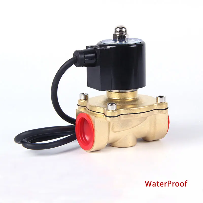 

Waterproof Electric Solenoid Valve 1/4" 3/8" 1/2" 3/4" 1" DN8/10/15/20/25/50 Normally Closed Pneumatic for Water Oil Air