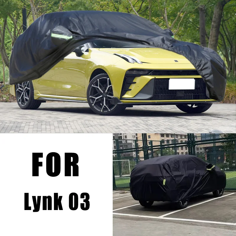 لـ Lynk 03 أغطية سيارات مناسبة لجميع الأحوال الجوية 6 في 1 مقاومة للماء والغبار والأشعة فوق البنفسجية ومضادة للثلوج وحماية مقاومة للخدش