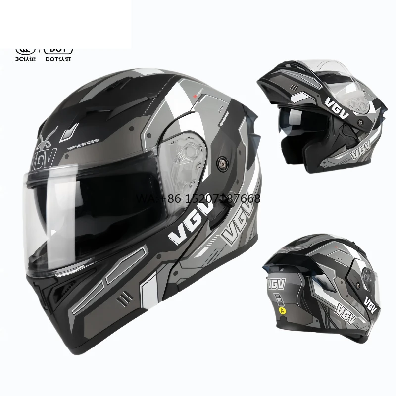 

Vgv-91 DUAL SPORT Aerodynamic Flip with ABS CFD-Optimized Shell for Stable Riding