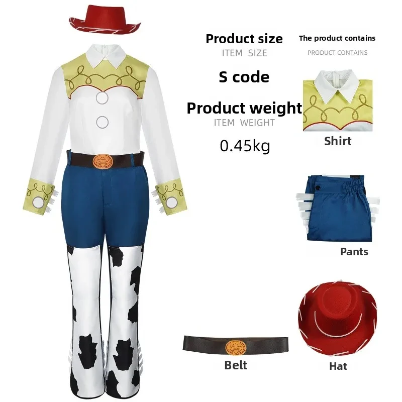 

ob Woody & Jessie Cosplay Set | Complete Character Costume for Stage Performances, Cowboy Duo Outfit with Details 158gj