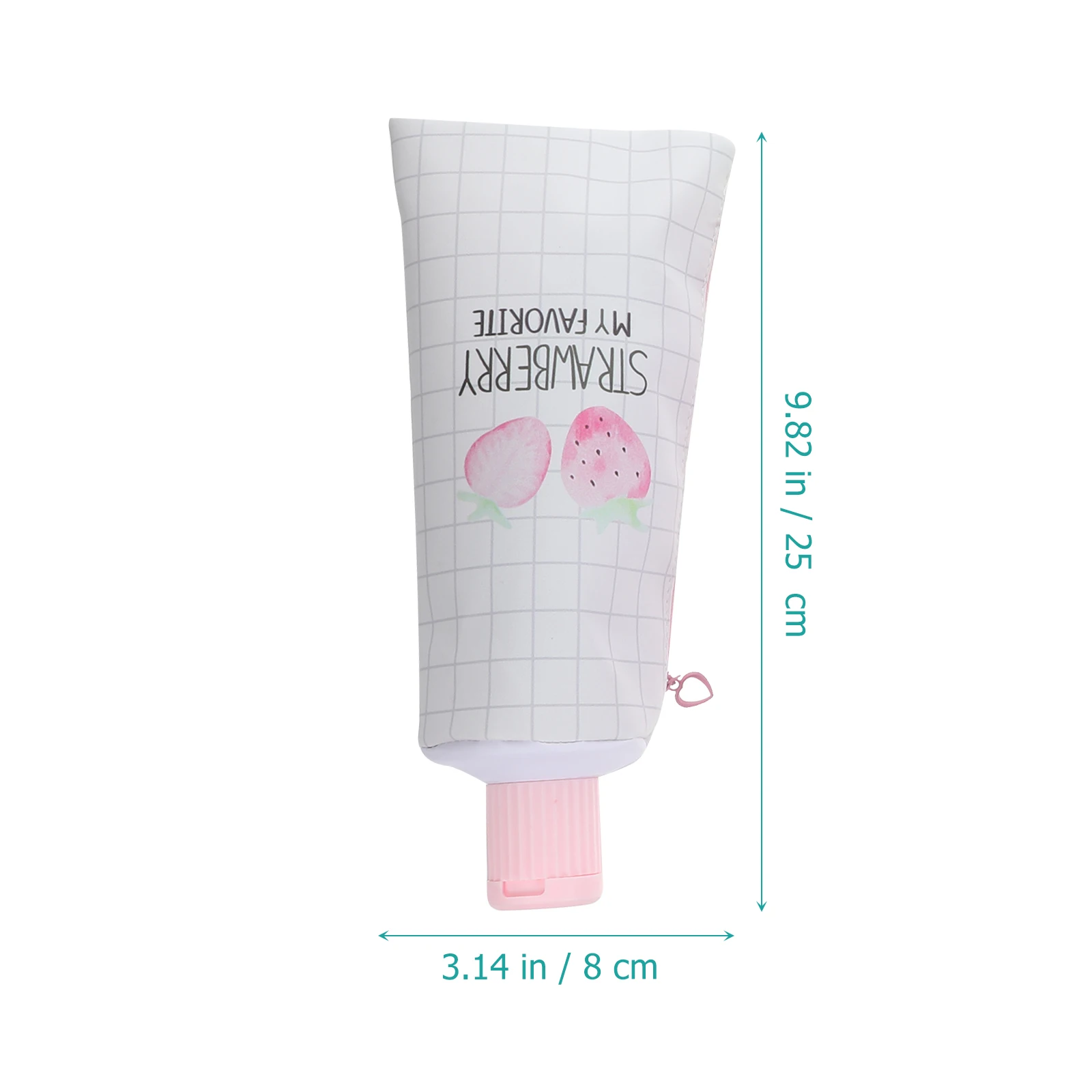 

4 Pcs Pink Toothpaste Shaped Pencil Case Large Capacity Desk ganizer PU Material Cute Aesthetic School Supplies