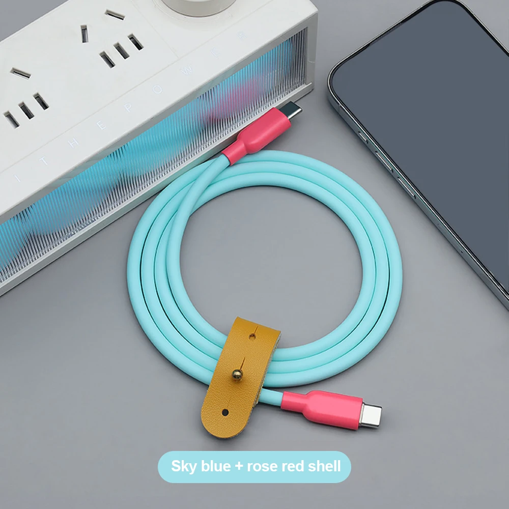 240W Flüssigsilikon USB-C auf Typ-C Schnellladekabel Typ-C Datenkabel für iPhone 17 16 15 Pro Max MacBook iPad Samsung S26