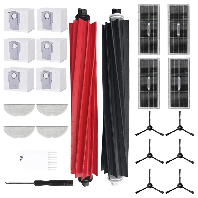 

For Roborock S8 Pro Ultra/S8 +/S8/G20 Main Side Brush Hepa Filter Mop Cloth Dust Bags Spare Parts