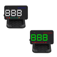 Car HUD 3.5 Inch Head-Up Display Car Dashboard Reflective Speedometer with Auto Power Off, White Light