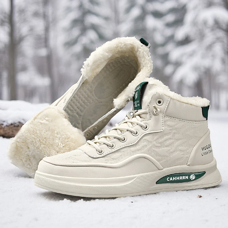 

Mens Winter Snow Boots Warm Comfortable Soft Slip Resistant Outdoor Shoes