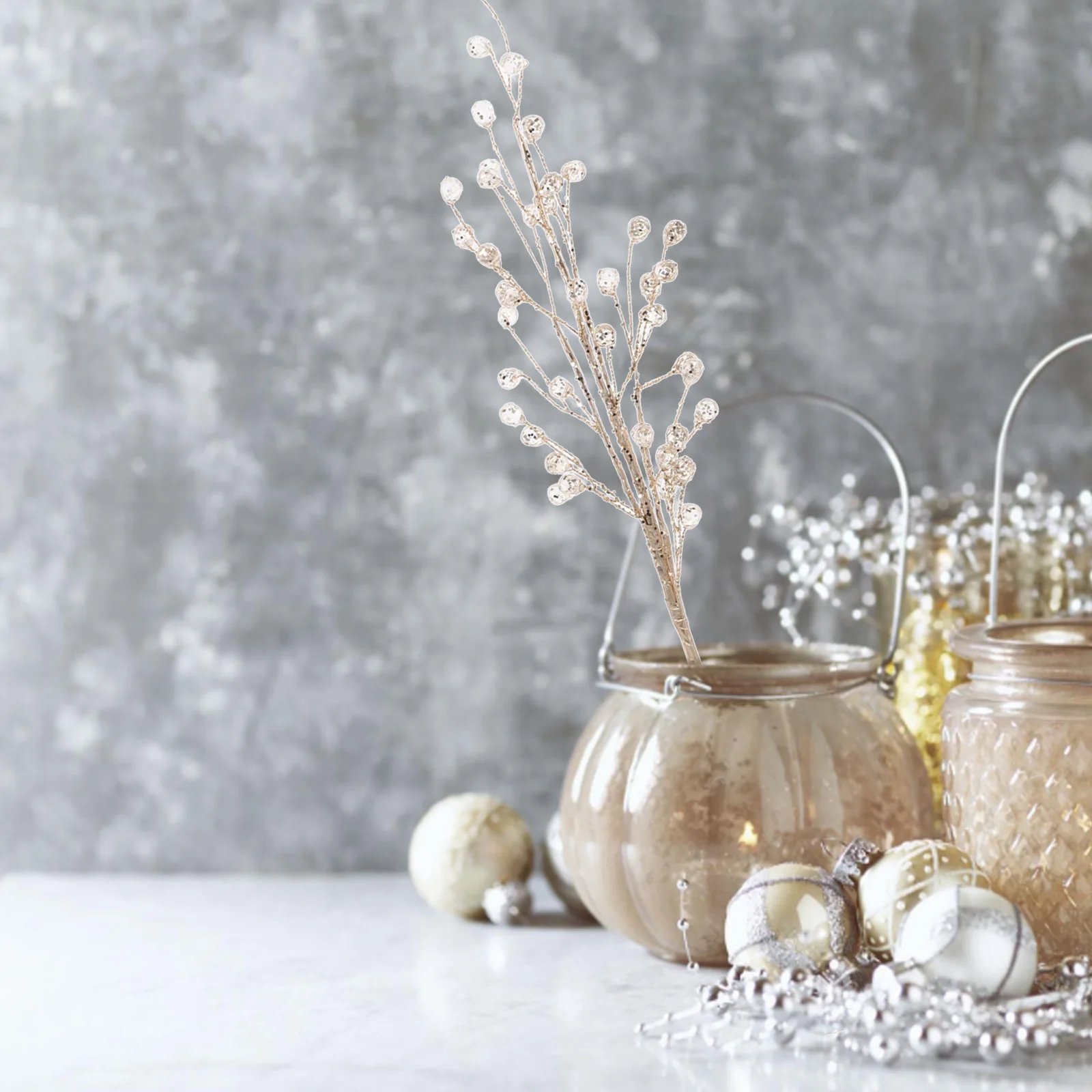 

Acrylic Bead Branch Christmas Tree Insert Artificial Branch For Holiday Decoration Table Centerpiece Window Display