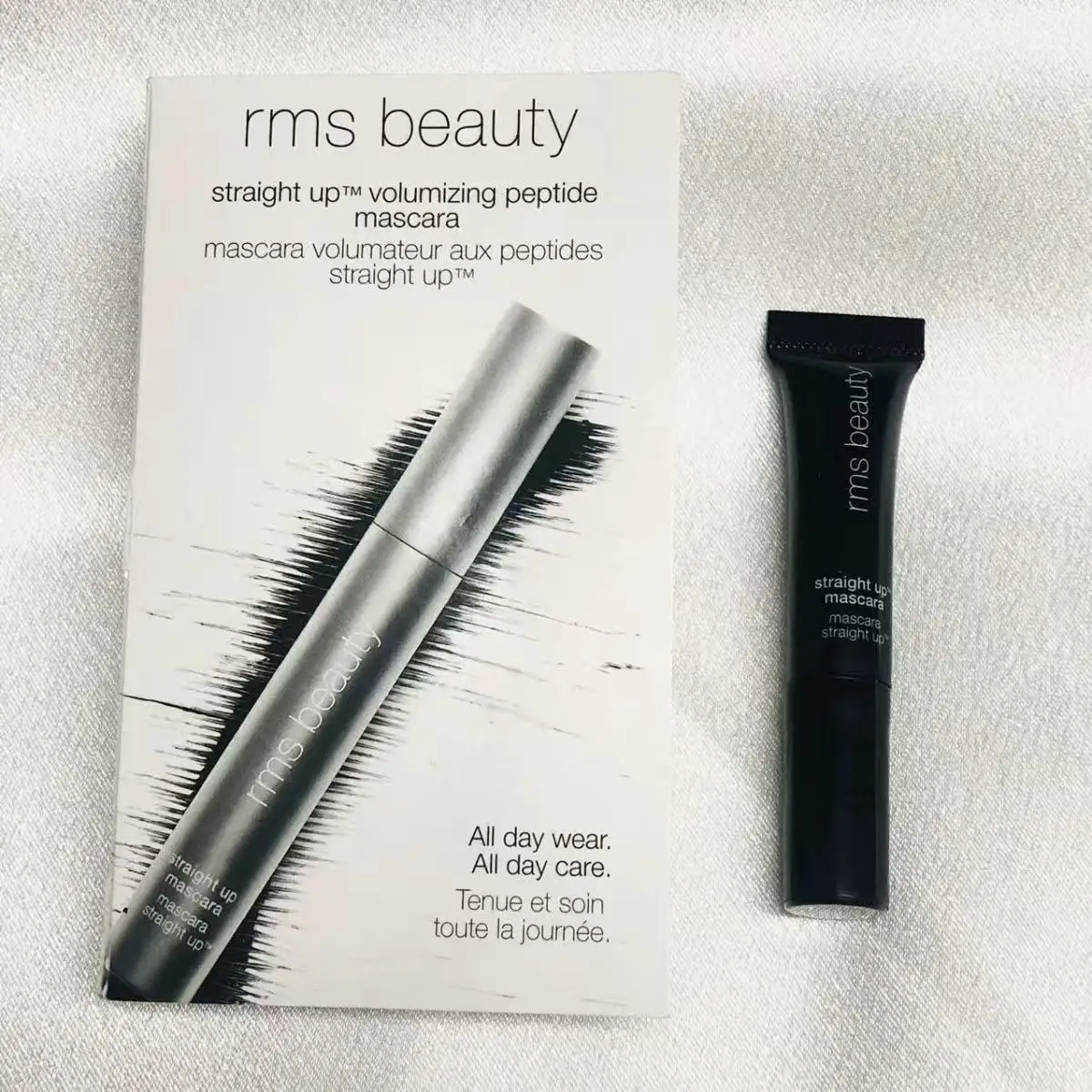 1ml rms Straight Up Mascars with Lash Enhancing Volumizing Peptide Mask Quick Dry Natural Curling Thick Bulk Eyelashes Beauty