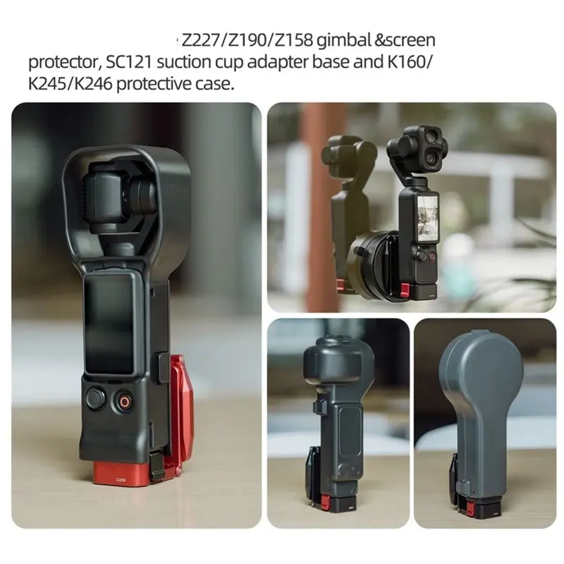 LXYB18B For DJI Osmo Pocket4p/4/3 Magnetic Mount Stand- Metal Quick-Release Mount 180° Adjustable Handle Included
