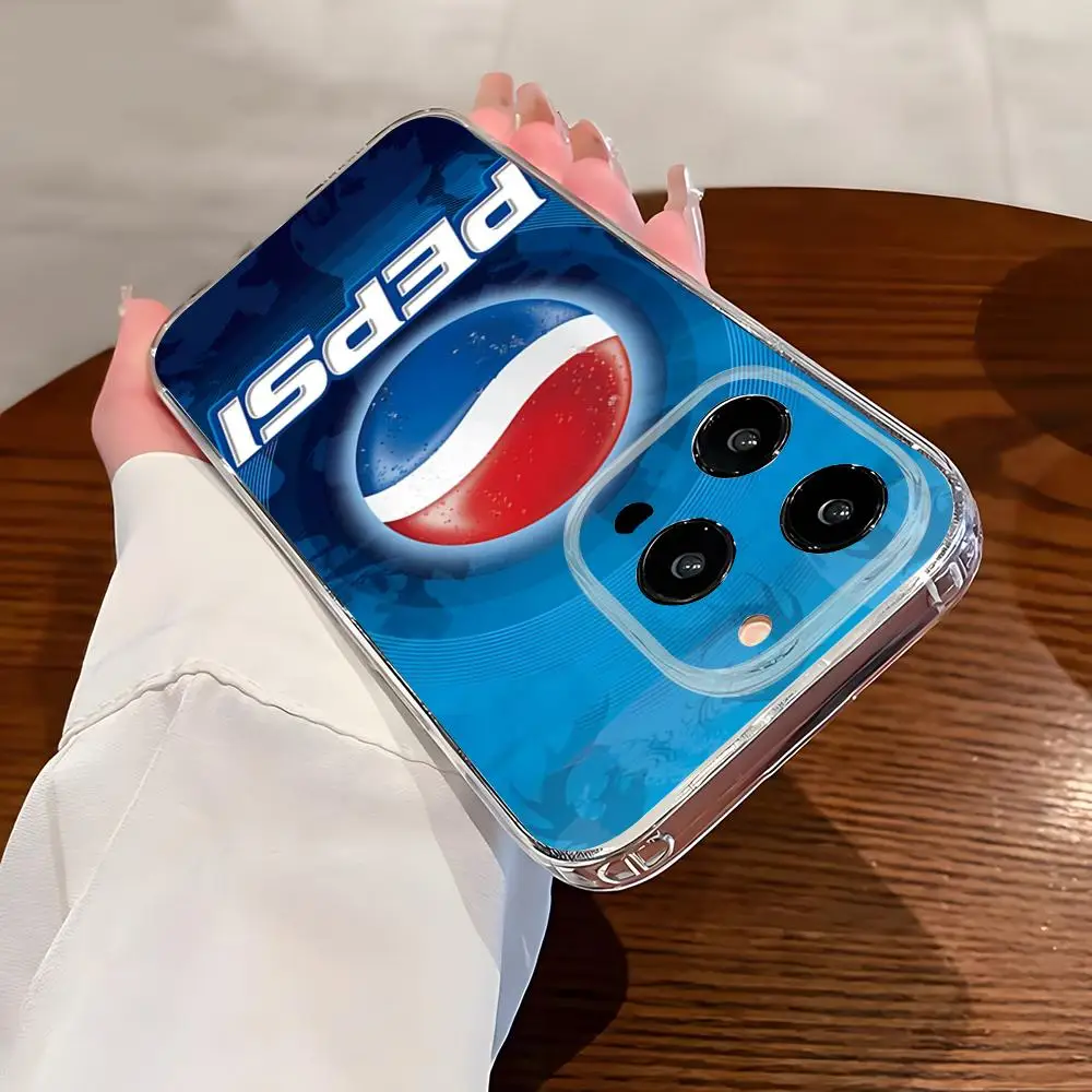 Soda Brand Art-Pepsis-funda de teléfono para IPhone 15 Pro Max 16 Pro Max 14 13 11 12 Mini Xs X Xr 7 8 Plus Se cubierta transparente