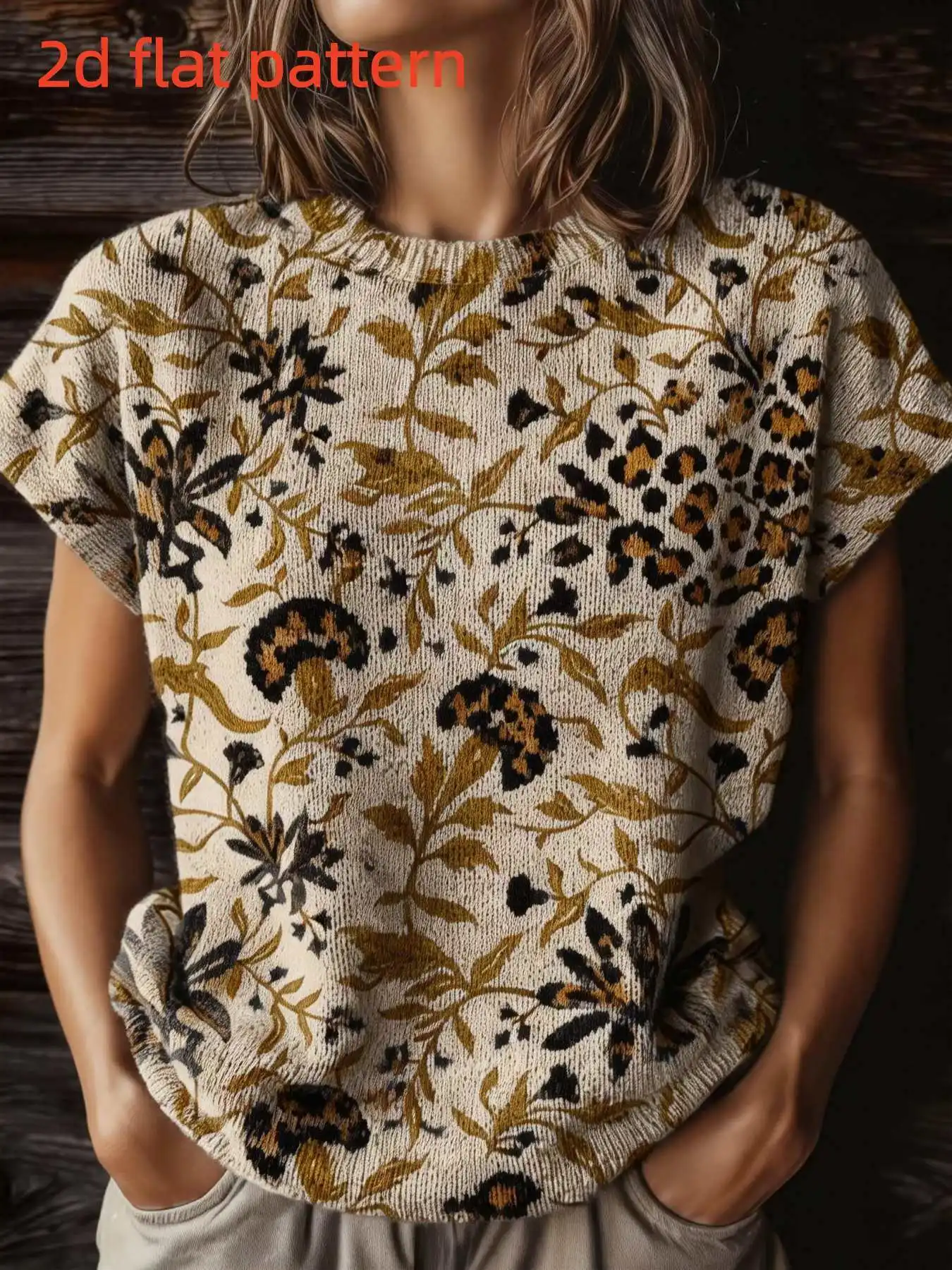 

Женский топ без рукавов с круглым вырезом и цифровым принтом, модная женская одежда, новинка весенне-летнего сезона