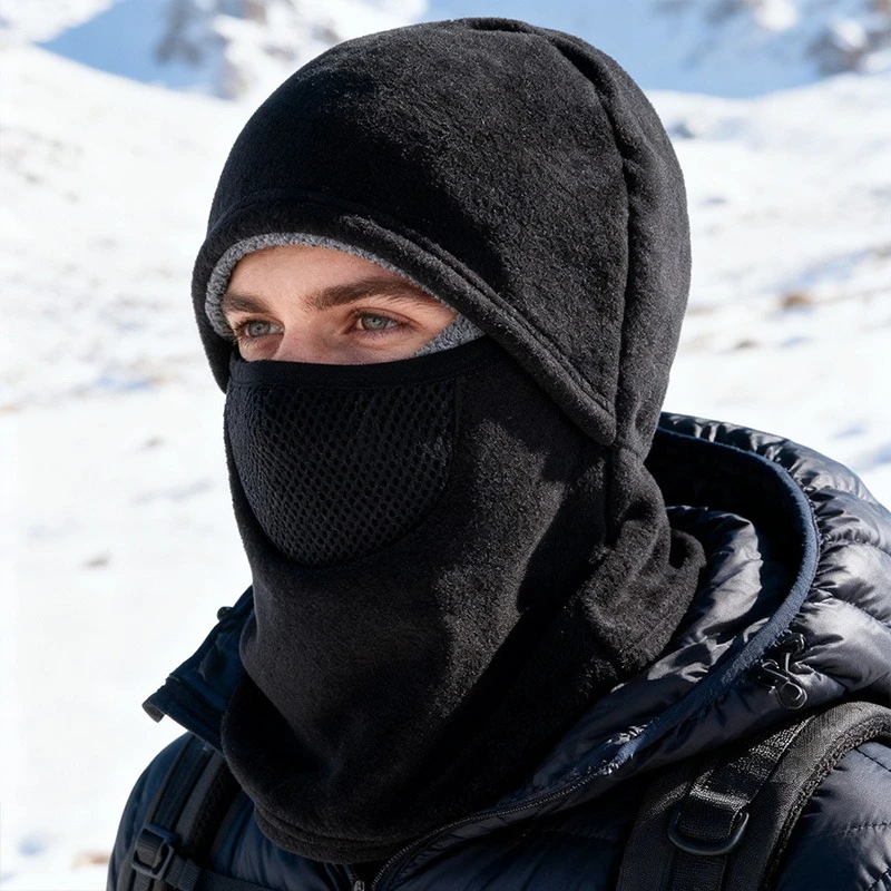 Men & Women Winter Windproof Balaclava Mask Polar-fleece Thermal Breathable Full Face Cover for Ski Motorcycle Cycling
