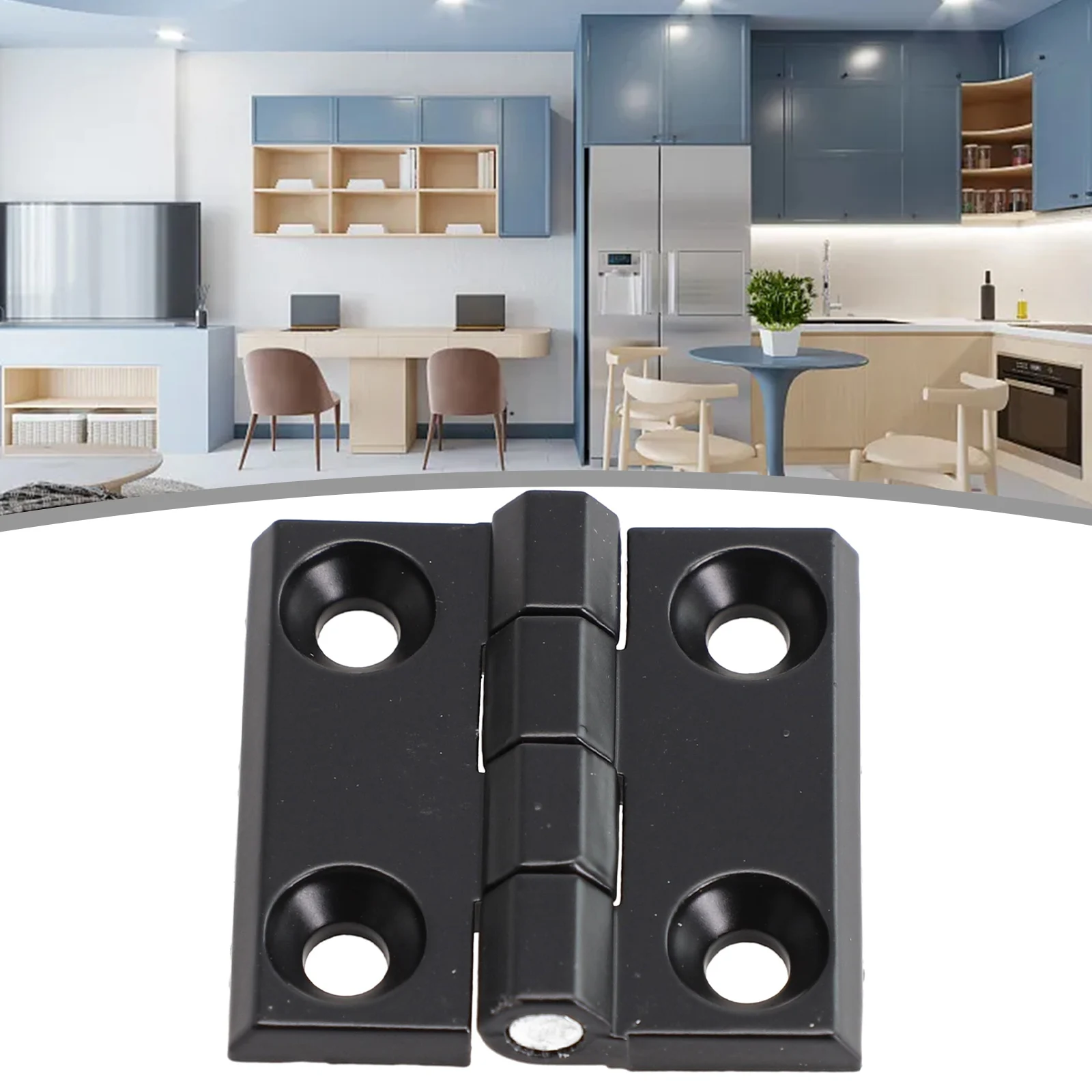 1/2pcs Zinc Alloy Butt Hinges Black Heavy-duty Door Hinge Cabinet Aluminium Box Backflap Shed Fasteners 40*40mm/50*50mm/60*60mm
