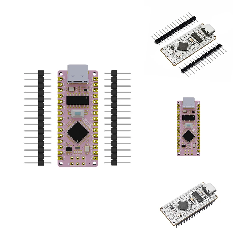 Improved Atmega328p Development Board Type-C Interface Compatible With For Arduino Nano V3.0 CH340G, Pink A Easy To Use