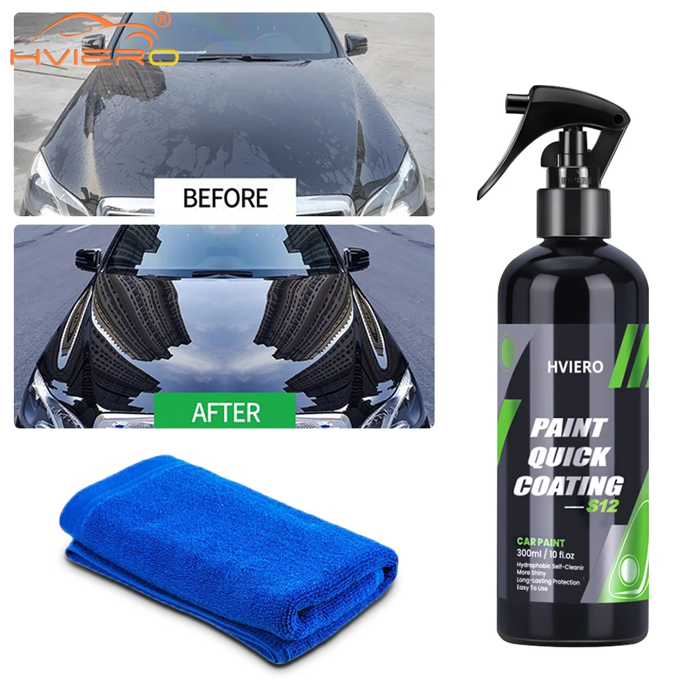 300ml Ceramic Coating More Shine Fortify Quick Coats Hydrophobic Polish Waterless Cars Wash Wax Lasting Surfaces Restorer Spray