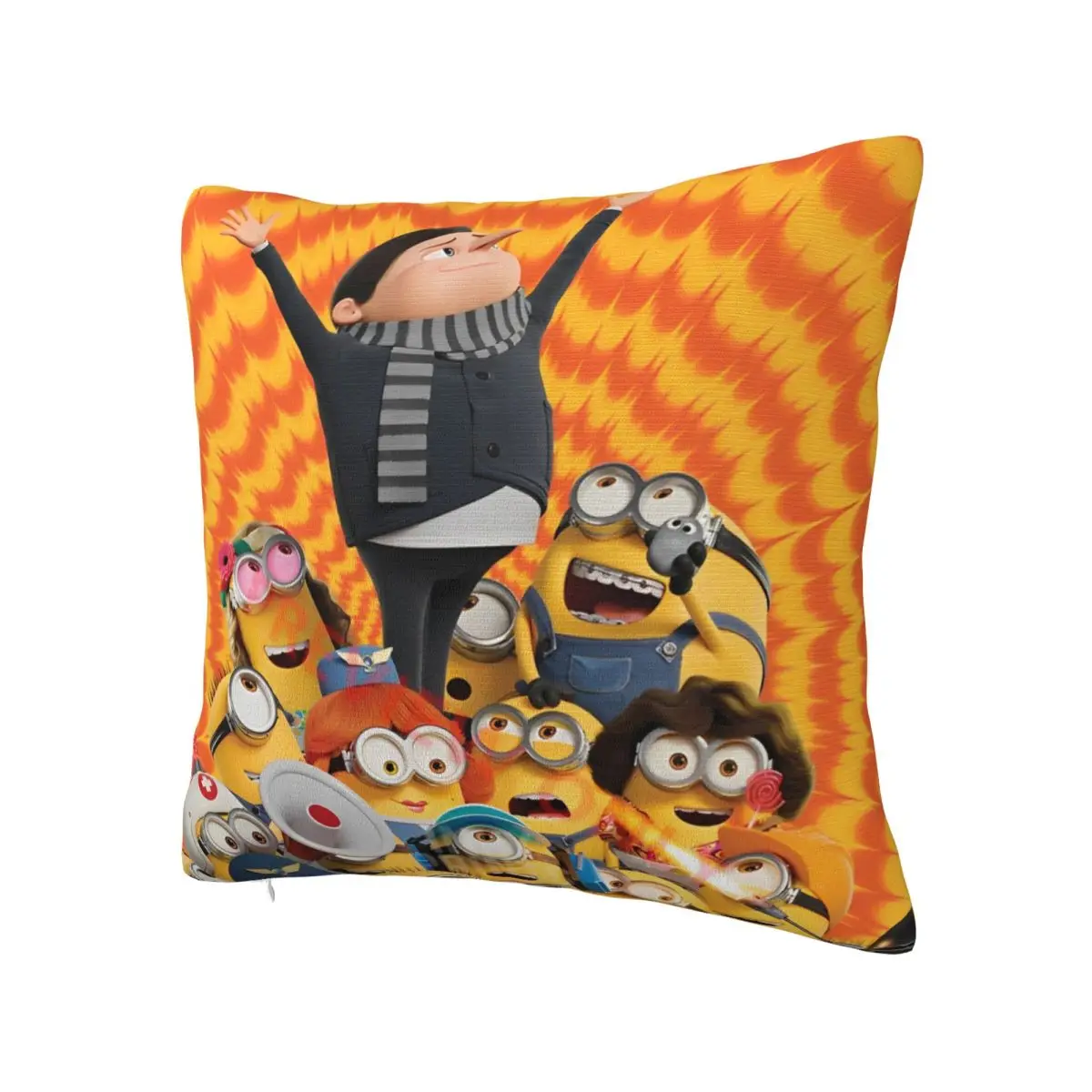 Printed Minions Rise Of Gru Movie Poster Animated Pillowcase Cushion Cover Gift Despicable Me Pillow Case Cover Seater 40*40cm