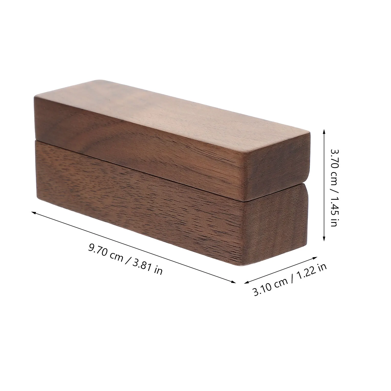 Wooden Wedding Ring Box Compact Lightweight Design Elegant Ring Case for Wedding Proposal Engagement Jewelry Gift