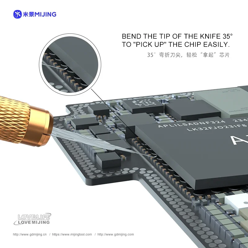 MIJING DP-19 Forged Blade Set For Chip Removal,Small Component,Edge Glue Removal Hand Polishede Chip