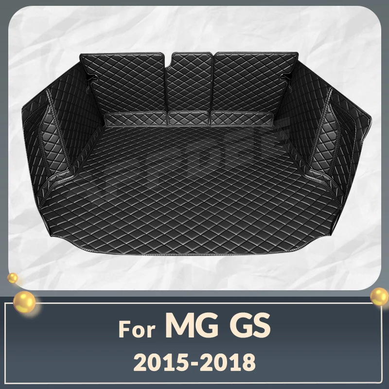 Auto Full Coverage Trunk Mat For MG GS SUV 2015-2018 17 16 Leather Car Boot Cover Pad Cargo Liner Interior Protector Accessories