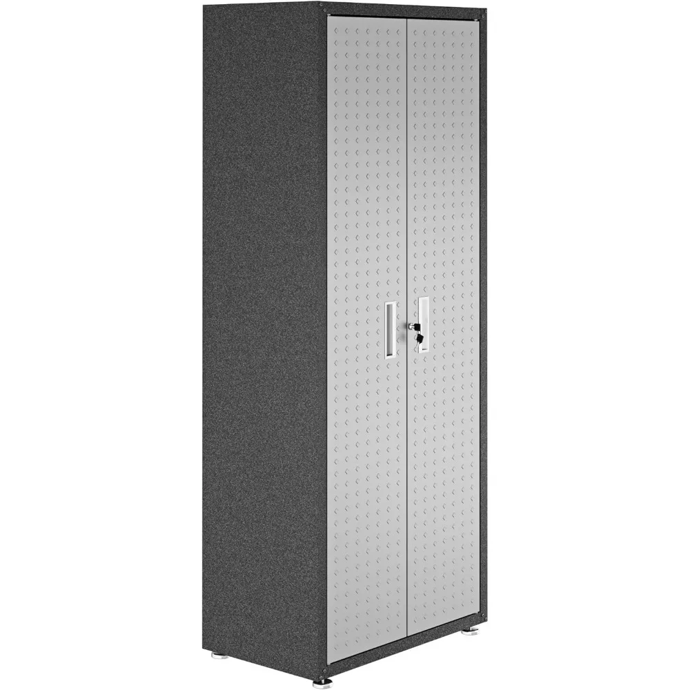 Fortress Standing Cabinet Storage, Black/Gray