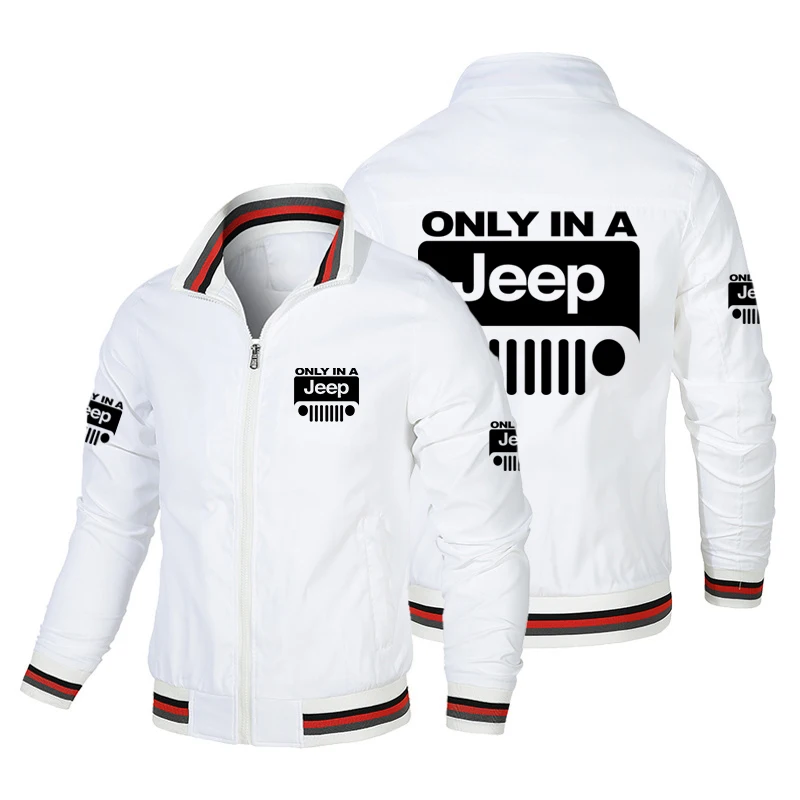 

Spring and Summer Men's Button-Up Casual Zip Jacket - Outdoor Sports Coat - Windproof Jeep Jacket - Men's Waterproof Pilot Jacke