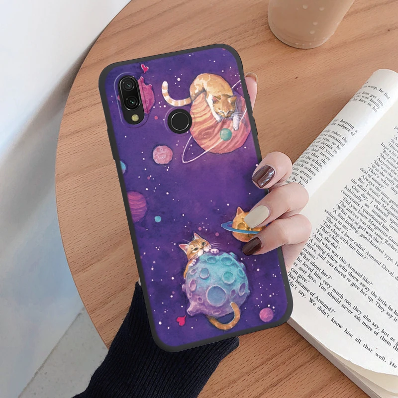 For Redmi Note 7 Case Colorful Face Cute Heart Soft TPU Fundas Shockproof Bumper Phone Cover For Redmi Note 7 Pro 7S Butterfly