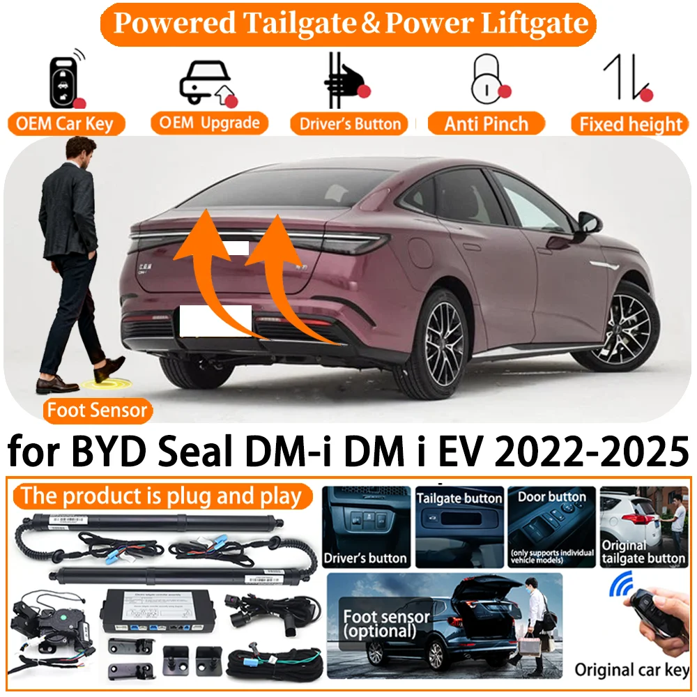 

Car OEM Smart Powered Tailgate system for BYD Seal DM-i DM i EV 2022-2025 Automatic Electric Power Tailgate Tail Gate Lift kit