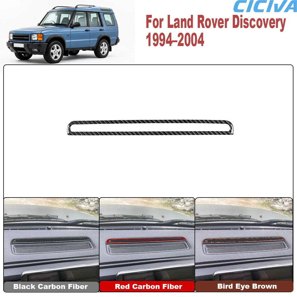 For Land Rover Discovery 1994 1995 1996 1997 1998 1999 2000 2001 2002 2003 2004 Real Carbon Fiber Dashboard Air Vent Trim