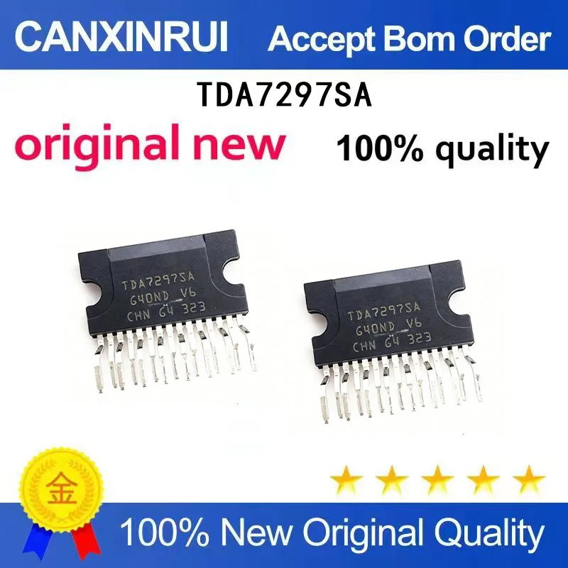 (5-100 pieces)Brand new original TDA7297SA TDA7297 package ZIP-15 dual channel amplifier spot chip IC