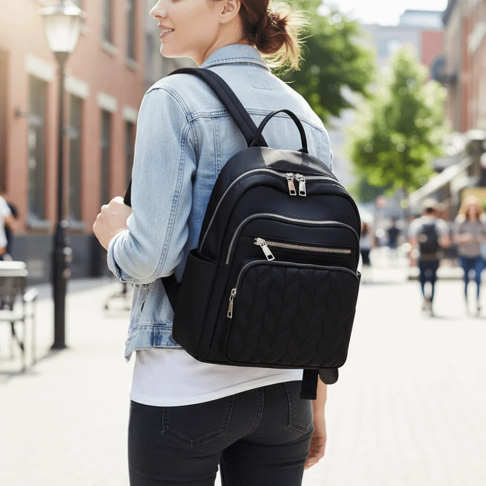 

Водонепроницаемые рюкзаки из ткани Оксфорд, большой вместимости, прочные нейлоновые дорожные рюкзаки, модный квадратный дизайн