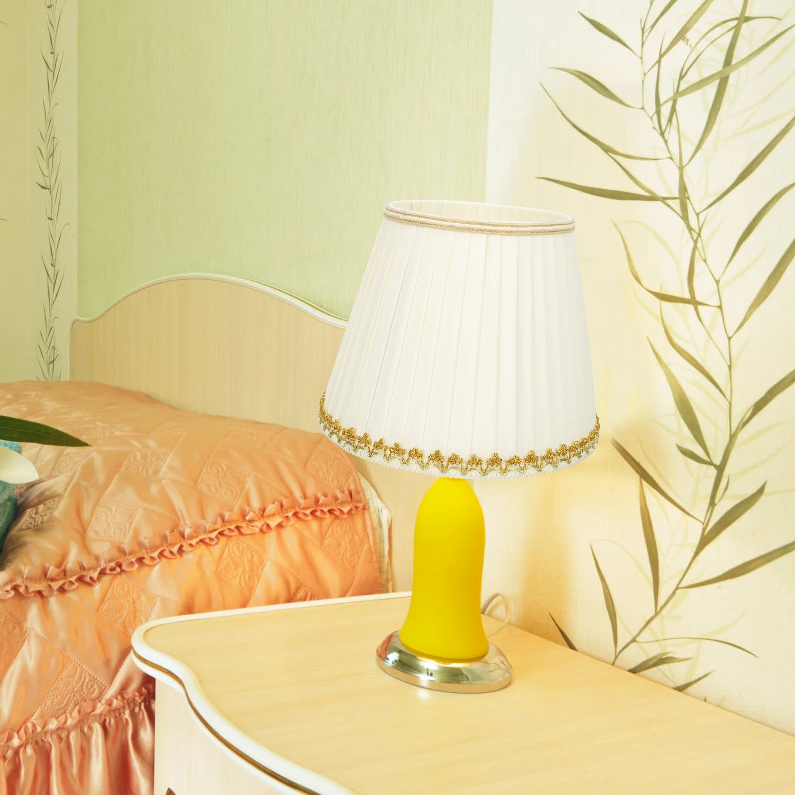 

Vintage Lace Lamp Shade Replacement Fabric Table Floor Light Decorative Home Bedroom Lighting Cover Barrel Drum Wall Light