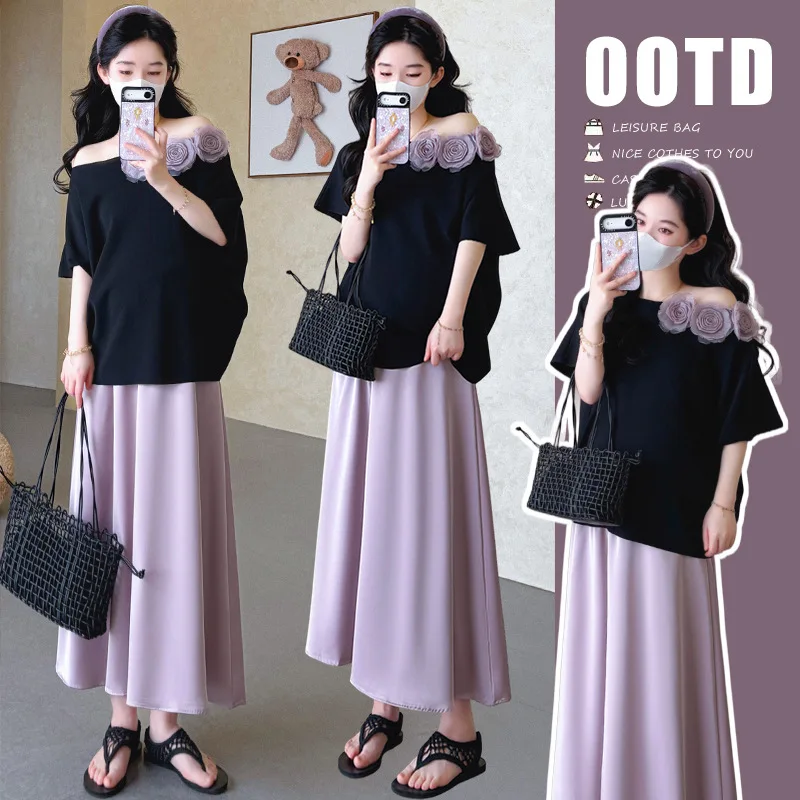 ensemble-de-maternite-ete-2026-haut-elegant-noir-a-epaules-denudees-et-jupe-violette-pour-femmes-enceintes