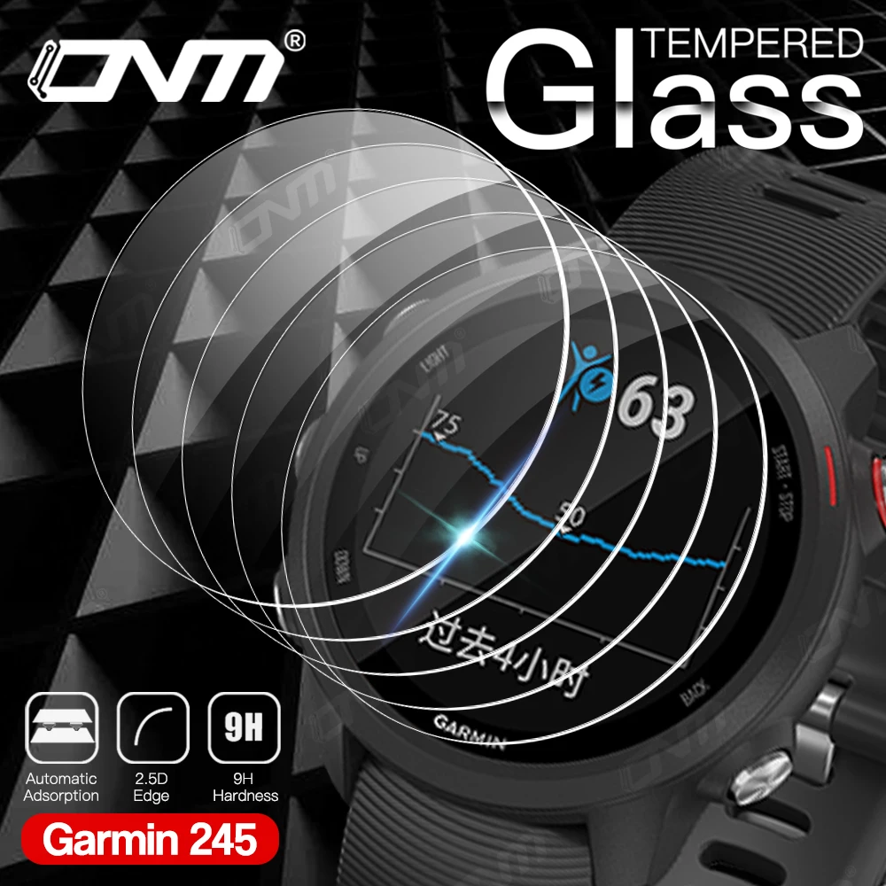 Tempered Glass for Garmin Forerunner 965 255 955 945 245 Music 255S 235 935 645 Smartwatch Screen Protector Ultra-HD Glass Film