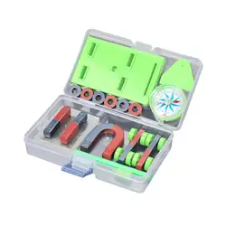 Kit de herramientas de experimento de Ciencia Educativa, anillo magnético fuerte, tira de accesorios, imán de hierro de ferrita, rompecabezas para estudiantes y niños