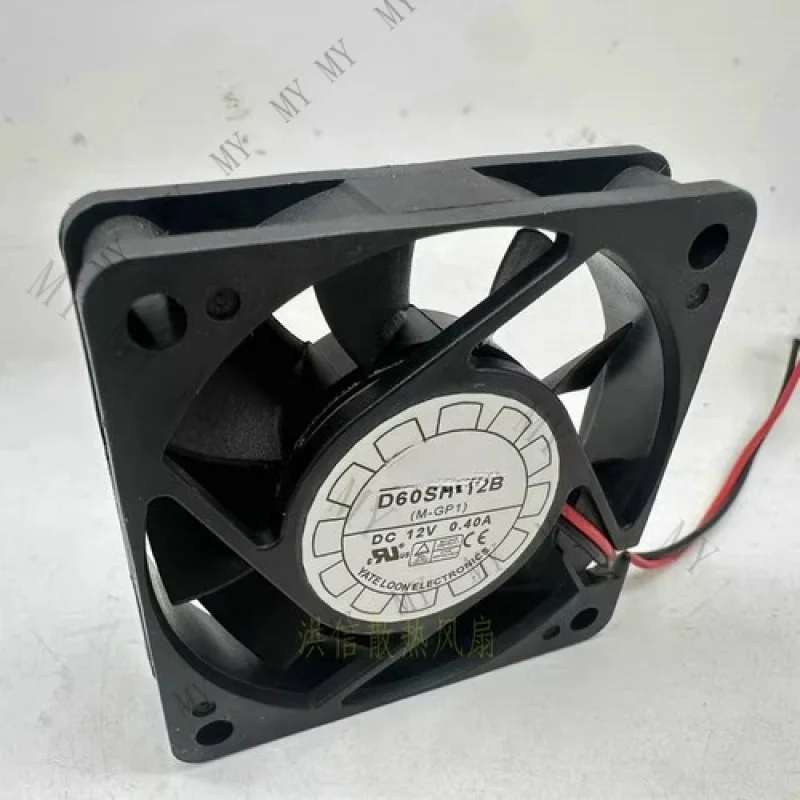 

TT YaLn FAN 6015 D60SH-12B DC12V 0.40A 60*15MM 2-Wire Cooling Fan