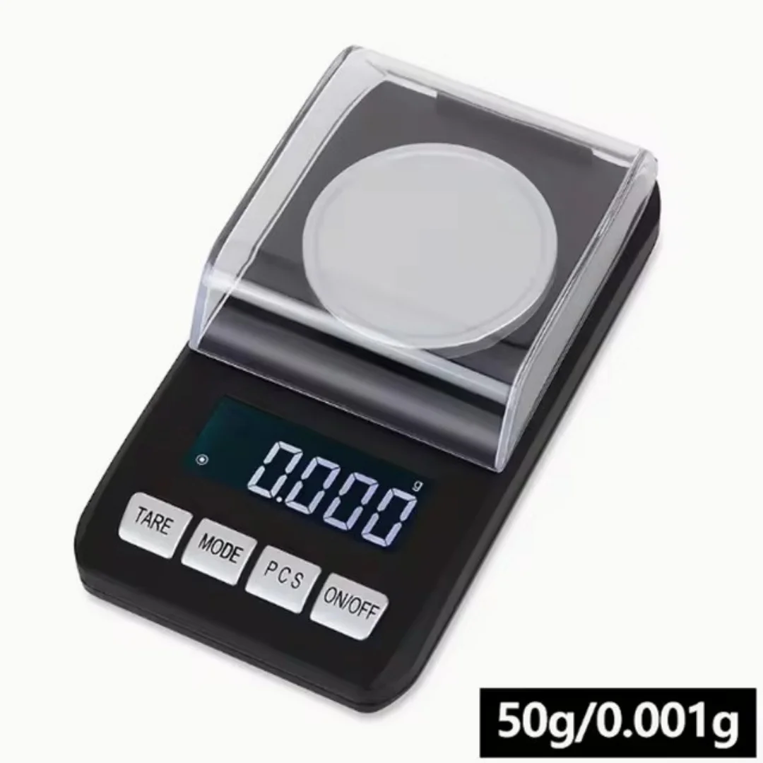1pc High Precision Jewelry Scale Mini Electronic Pocket LCD Digital Balance Food Contact Safe - Golden Diamond Weighing Scale