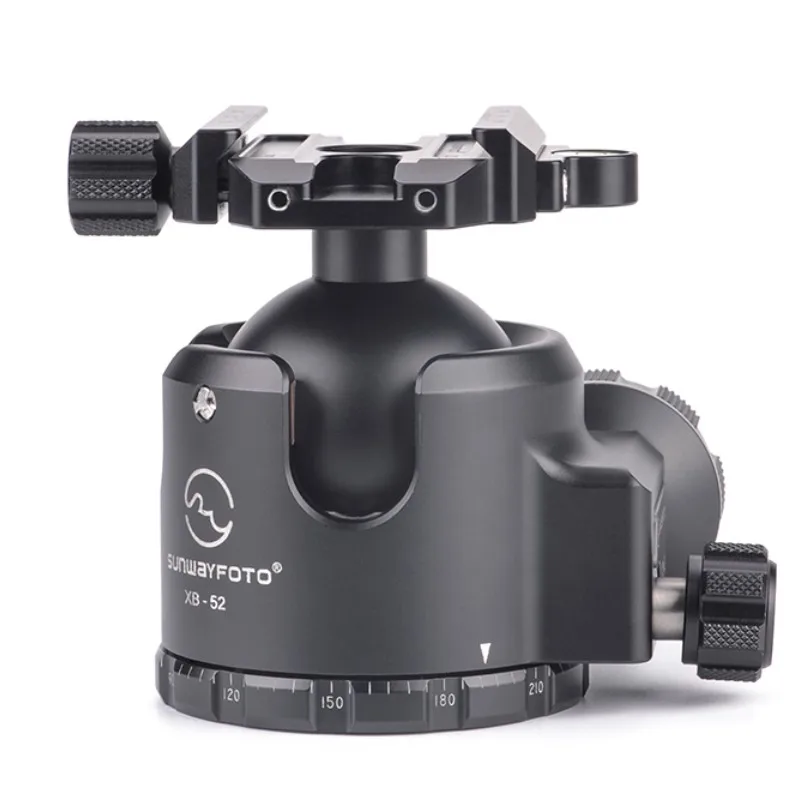 Sunwayfoto XB-52 Tripod Ball Head Panoramic Tripod Head Load 60KG+Screw-Knob Clamp DDC-60X