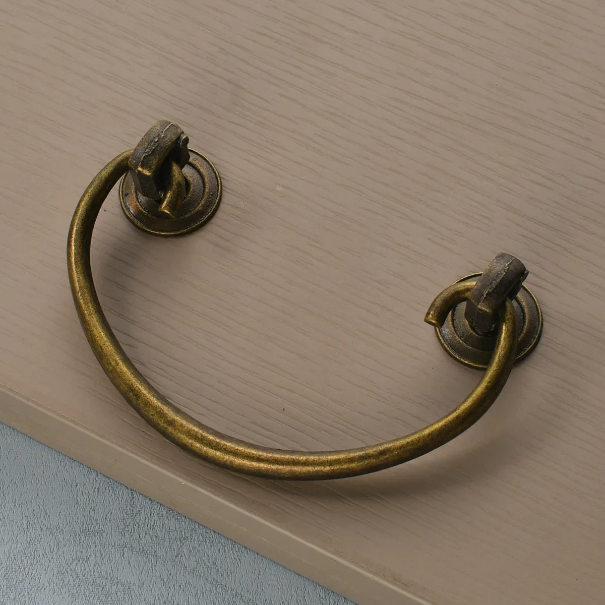 355 antique handle zinc alloy semi-round home improvement retro drawer cabinet old handle hole distance 68mm
