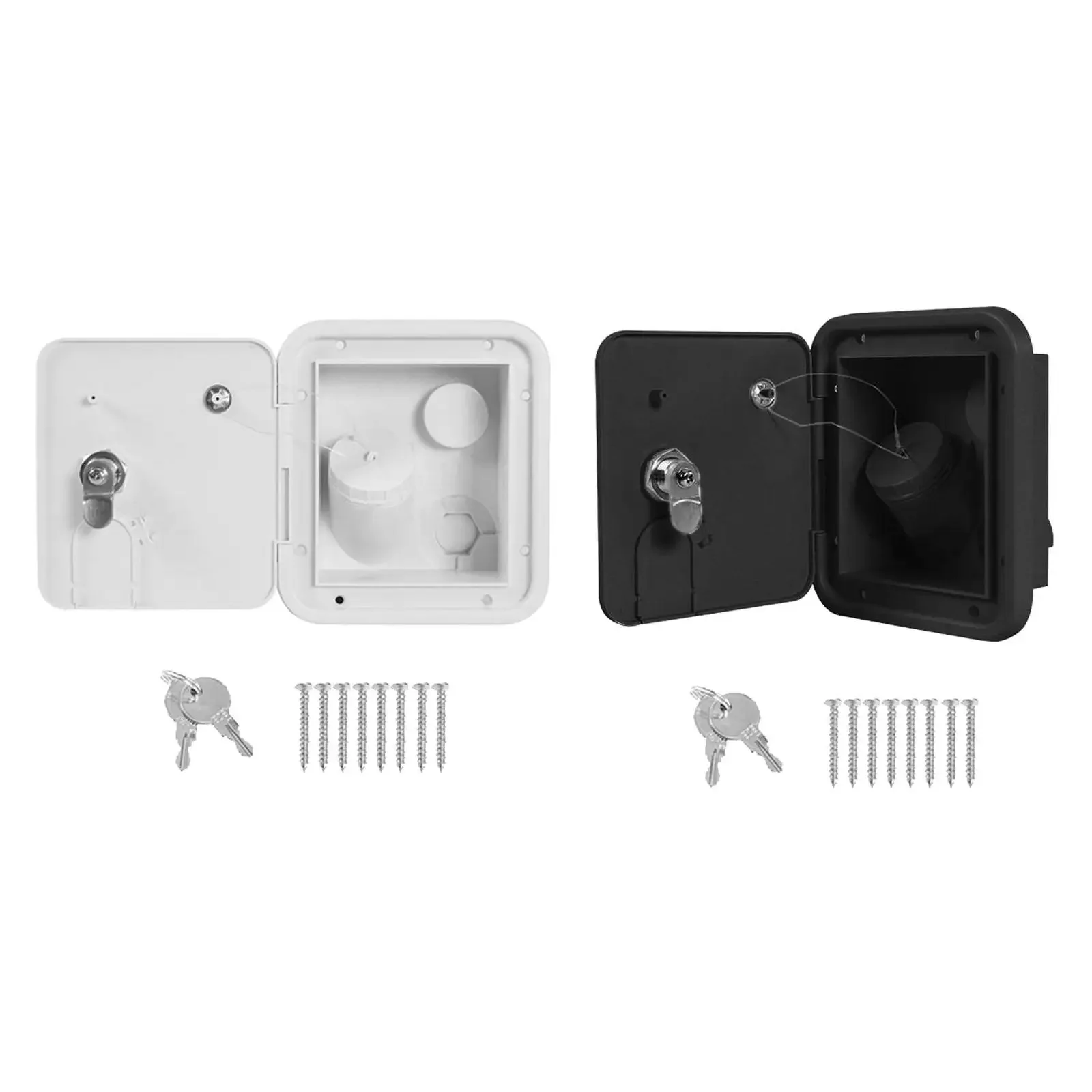 

Water Locking Cap Filler Tank Equipment RV Gravity Fresh Water Fill Hatch Inlet with Keys for Boat Cars Caravans Camper Trailer