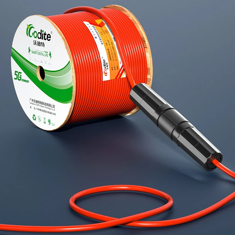 1Pc RJ45 Docking Connector Ethernet Network Straight-through Waterproof IP67 Header Outdoor Broadband Network POE Cable Extender