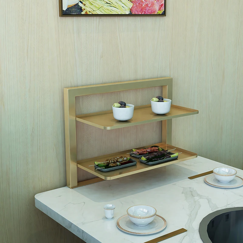 

Hot pot desktop food rack Multi-layer commercial display Table food rack Self-service barbecue Haidilao countertop rack