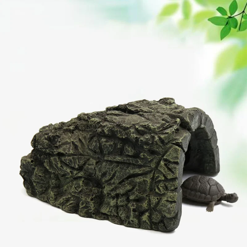 New Aquarium Decoration Resin Aquatic Fish Tank Ornament Decor Artificial Reptile Terrarium Turtle Accessories