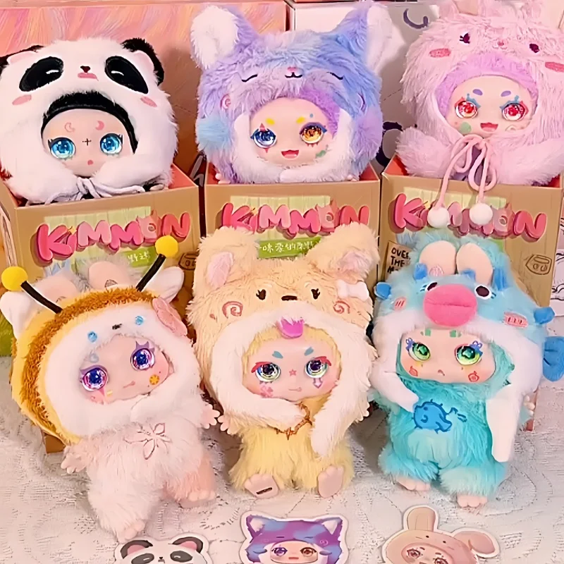 ของแท้ Kimmon Over The Moon Series ตุ๊กตากล่องตาบอดน่ารักรูปตุ๊กตา Mystery กล่องอินเทรนด์ของเล่นกระเป๋าจี้ตกแต่งคอลเลกชันของขวัญ