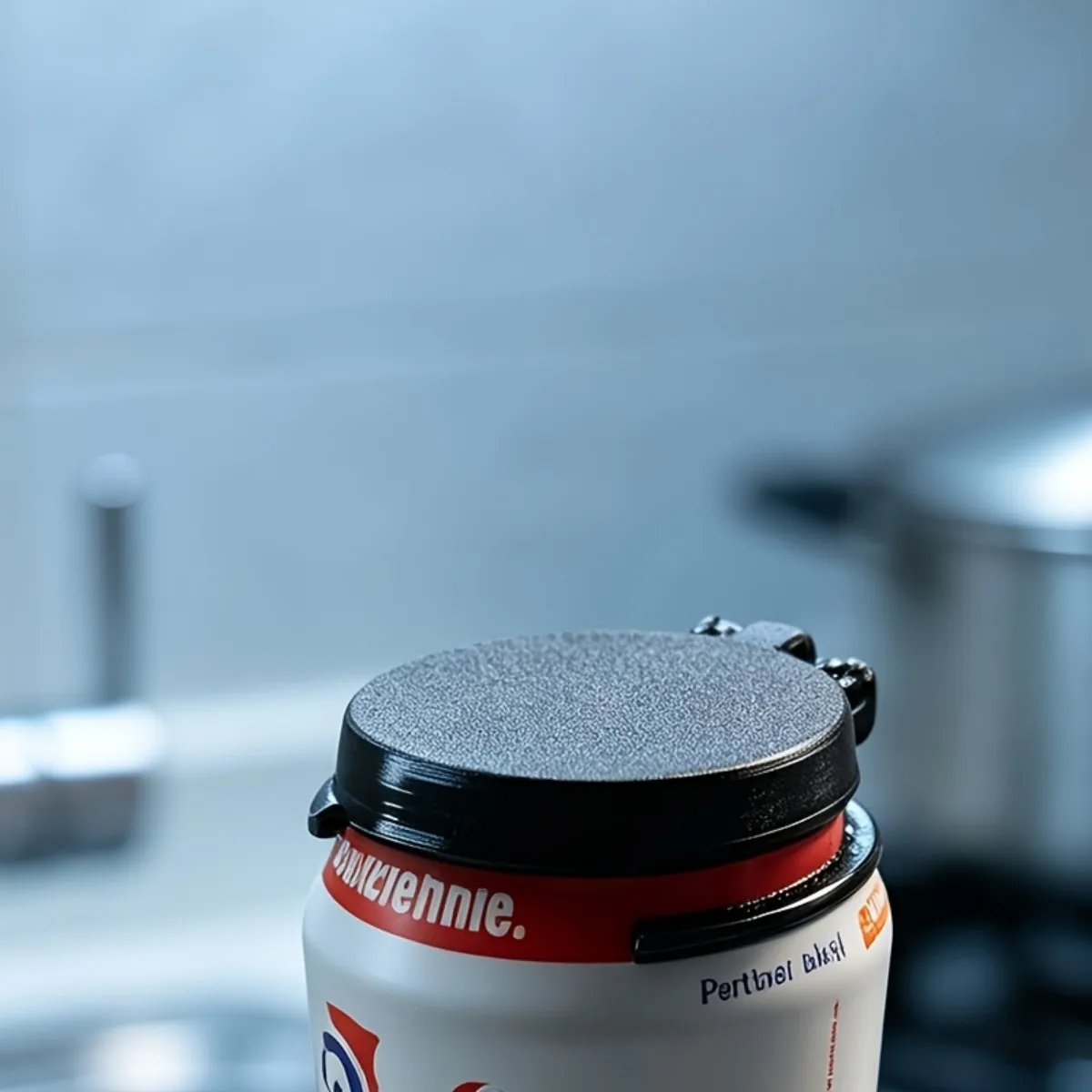 A protective cover used to protect canned beverage cans, which can be clipped onto the can mouth.