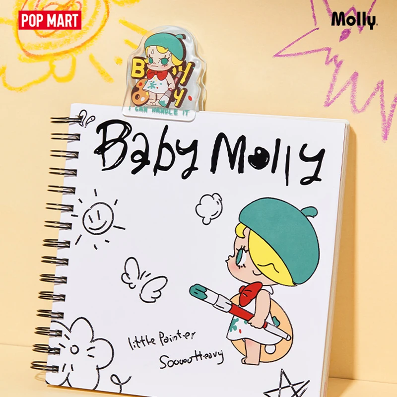 POPMART BABY MOLLY When I Was Three Series Doodle this stationery peripheral gift