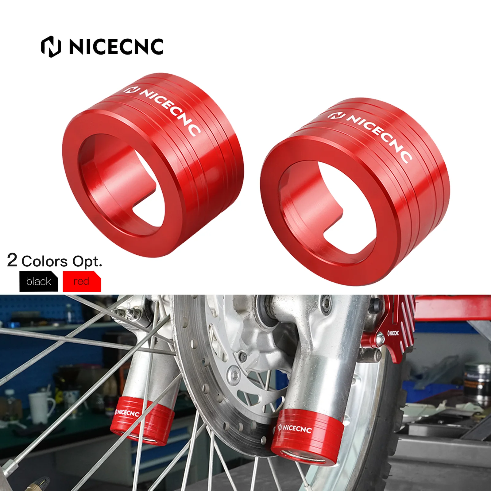 NICECNC Motorcycle Front Fork Shoe Fork Lower Leg Guard Cover Protector For Honda XR650L 1993-2024 XR600R 1993-2000 XR 650L 600R